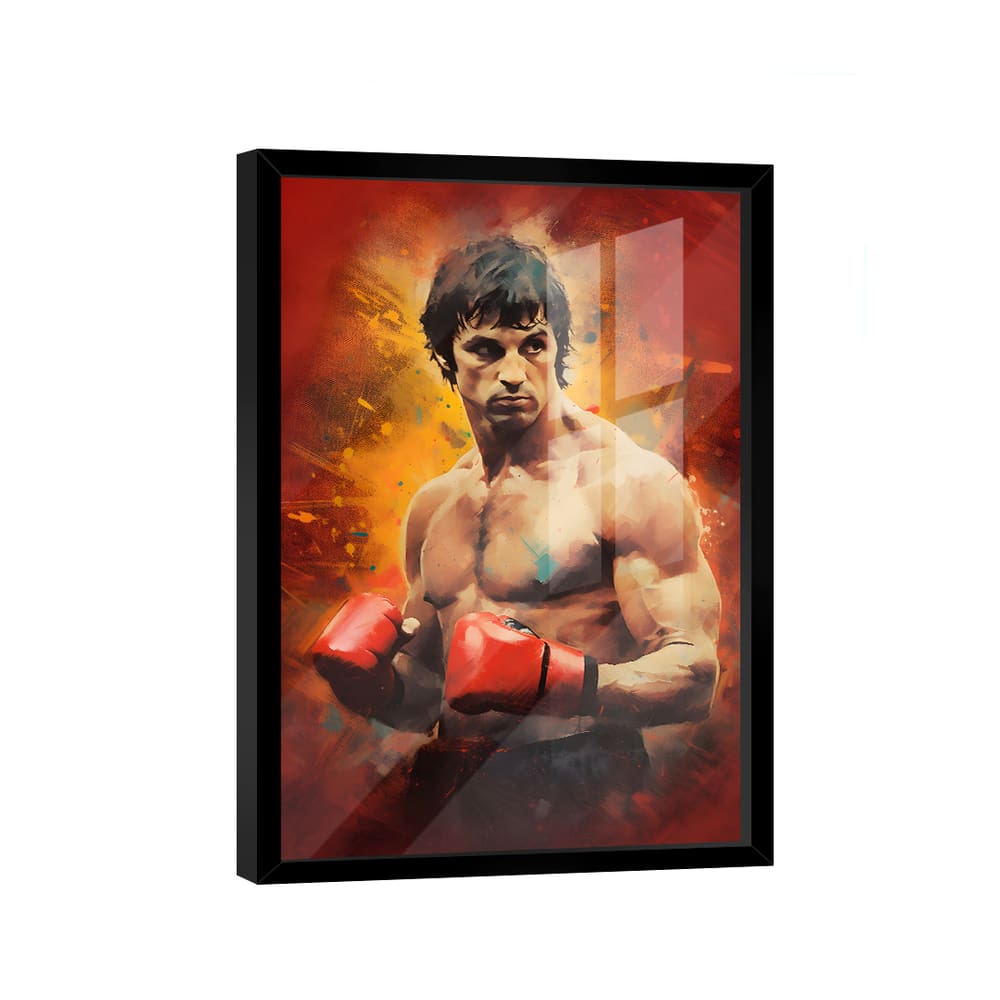 Quadro Rocky Balboa Pintura -- BR ARTES