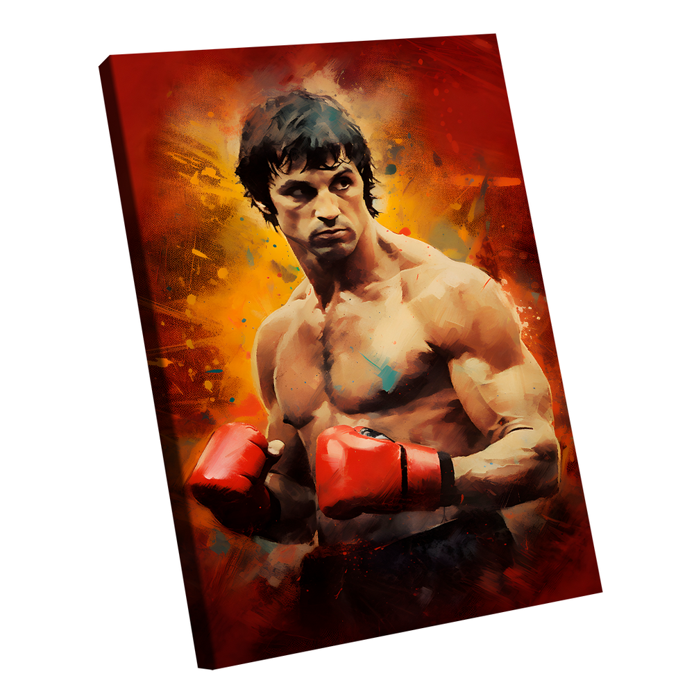Quadro Rocky Balboa Pintura -- BR ARTES