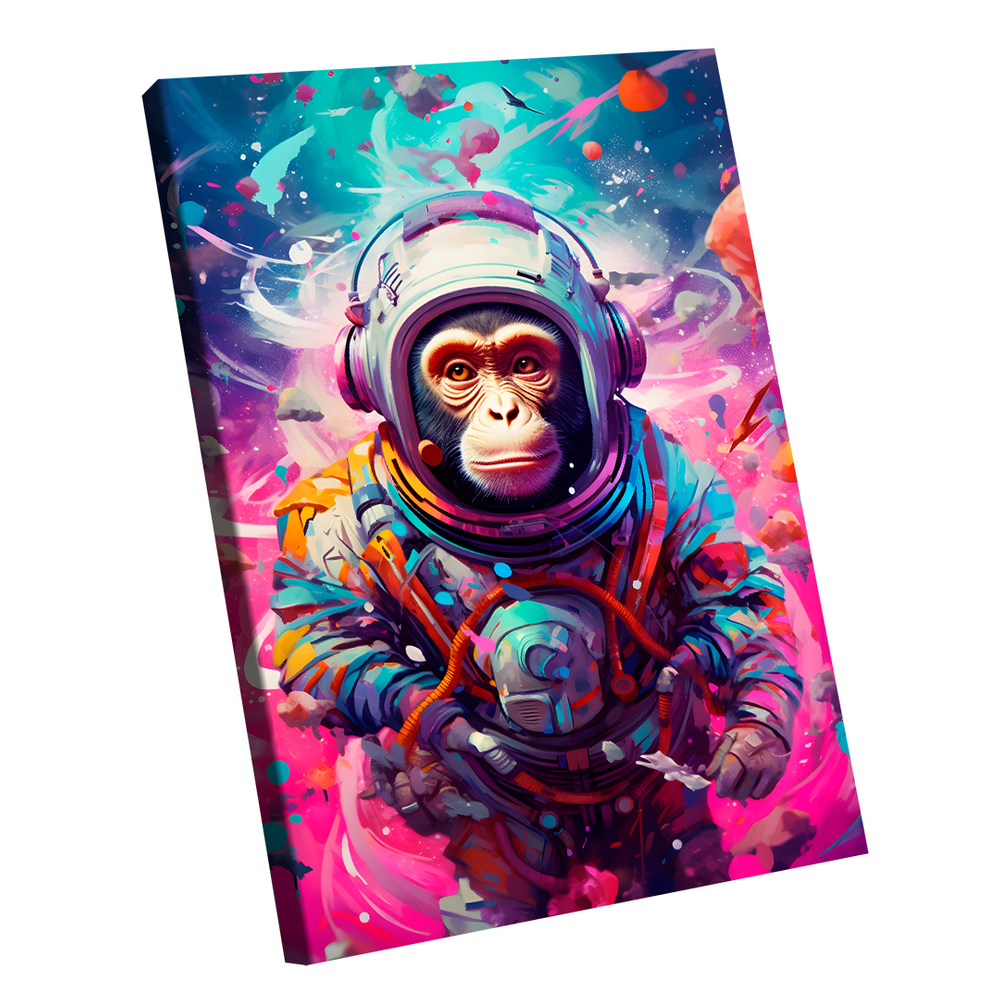 Quadro Macaco Astronauta -- BR ARTES