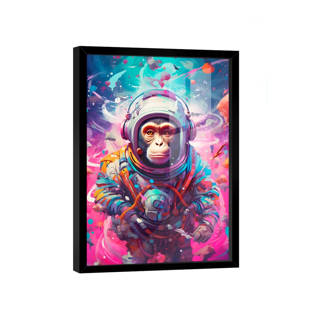 Quadro Macaco Astronauta -- BR ARTES
