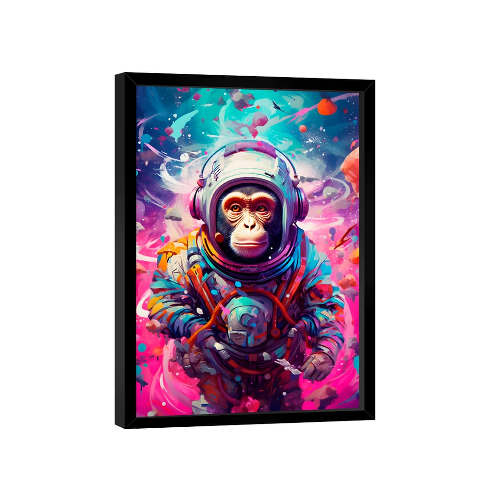 Quadro Macaco Astronauta -- BR ARTES