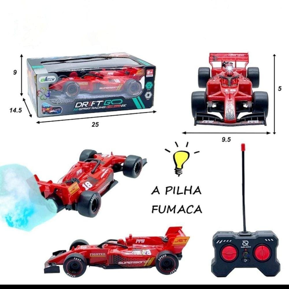 Carrinho controle remoto formula f1