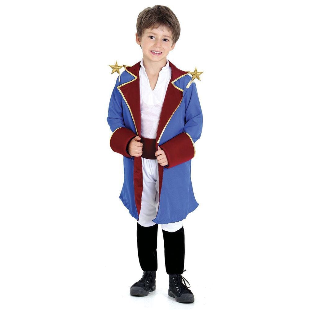 Fantasia Pequeno Príncipe Infantil Luxo Oficial Tam. 3 A 12