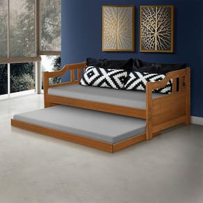 Sofá Cama Com Cama Auxiliar Imbuia Texas - Cor: Marrom