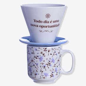 Kit Coador e Caneca 300ml Oportunidade - Zona Criativa
