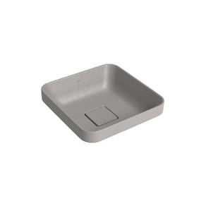 Cuba de Sobrepor Deca 30X30 L.21030.85 Quadrada Soft Antracite