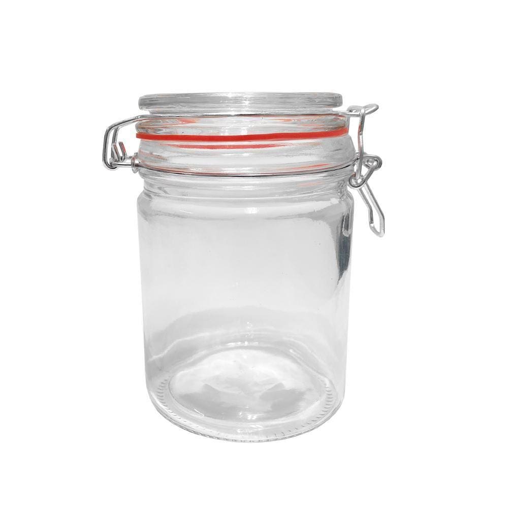 Pote Hermético Vidro Trava Metal 750Ml Class Home