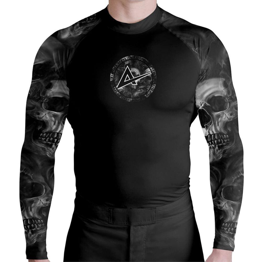Rash Guard Atlética Skull All Black