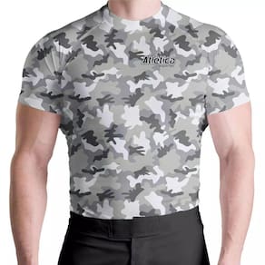 Rash Guard Camuflada Cinza Mc Atlética Esportes