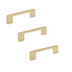 Kit 3 Puxador Dourado Fosco Il 950 Italy Line 64Mm Pafafusos