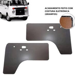 Forro De Porta Dianteira Kombi Clipper 76-88 Preto Sem Furo