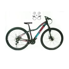 Bicicleta Aro 29 Absolute Hera Feminina 24v Freios a Disco Hidráulicos Garfo Suspensão - Preto