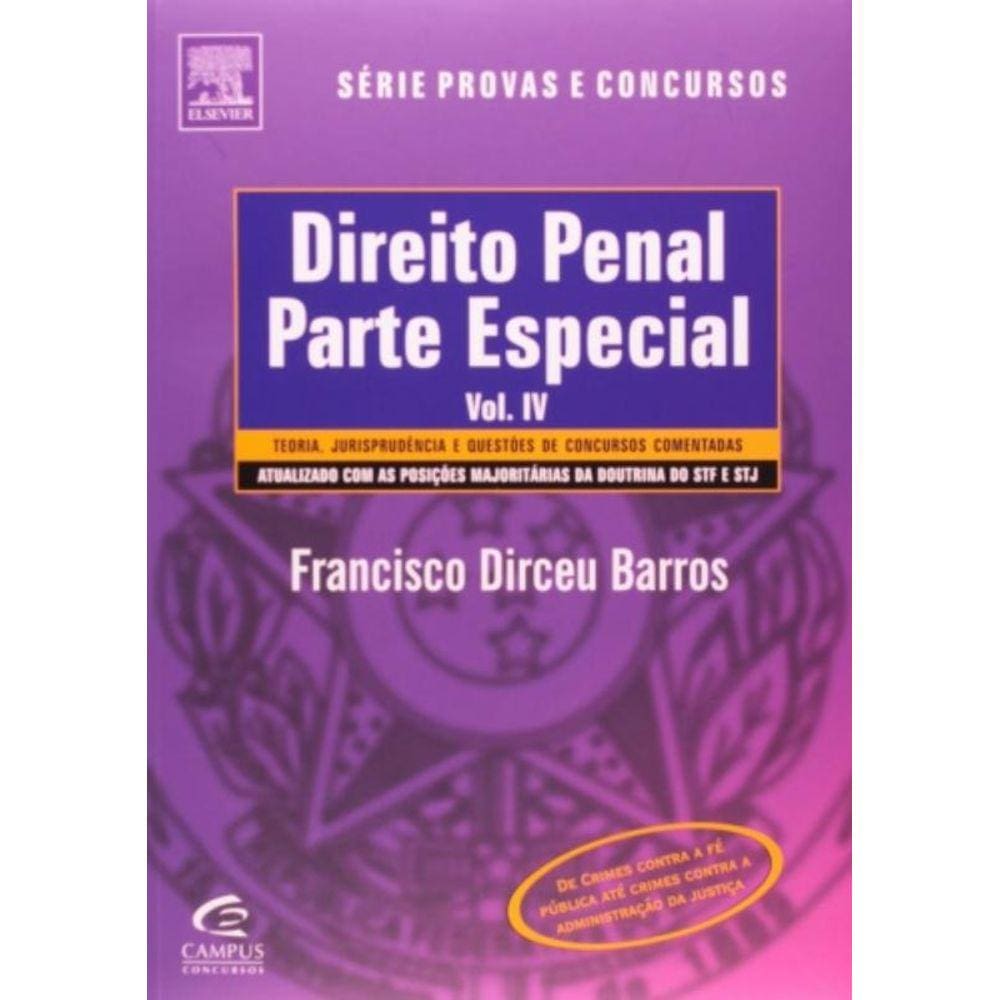 Direito Penal: Parte Especial - Vol. 4 - Serie Pro