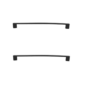 Kit 2 Puxador Preto Fosco Il 950 Italy Line Metal 192Mm