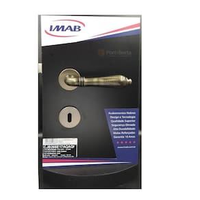 Fechadura Porta Interna Lily Imab Antique Ouro Velho Aq