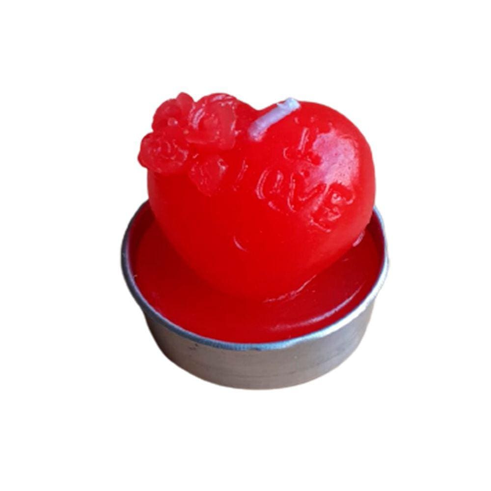 12 Velas Flutuantes De Parafina Coração Dia Dos Namorados