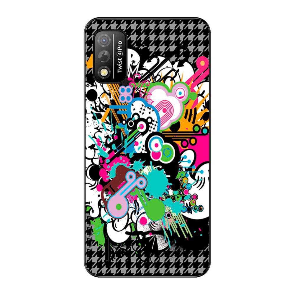 Capa Adesivo Skin022 Verso Para Positivo Twist 4 Pro