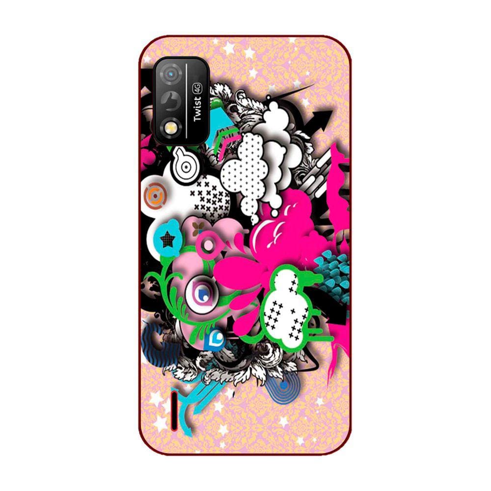 Capa Adesivo Skin104 Verso Para Positivo Twist 4G