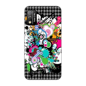 Capa Adesivo Skin022 Verso Para Positivo Twist 4 Fit