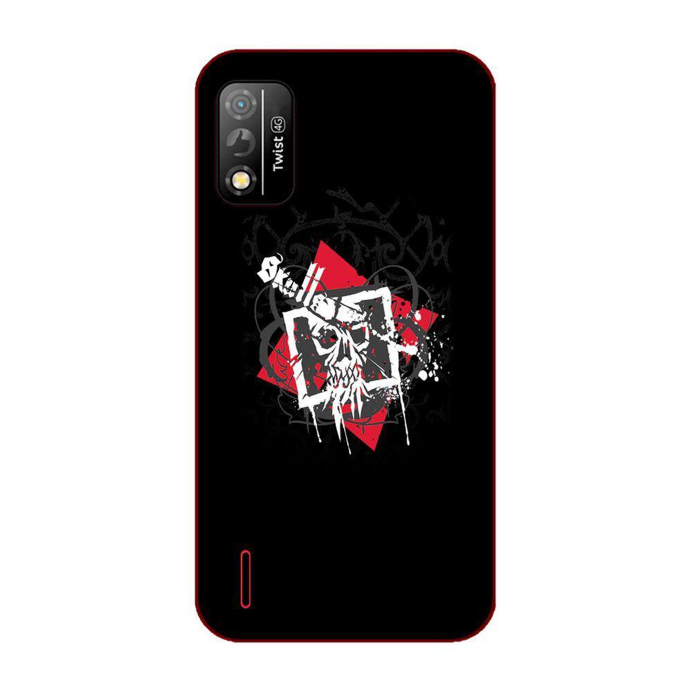 Capa Adesivo Skin015 Verso Para Positivo Twist 4G