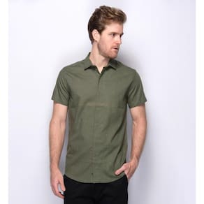 Camisa Social Masculina Slim Teodoro Botoné Toque Macio Lisa