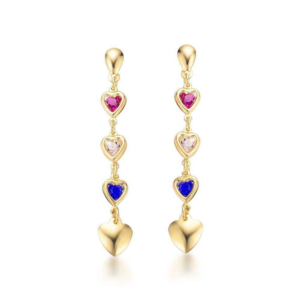 Brinco Pendurado Folheado a Ouro 18k Hipoalergênico+Garantia