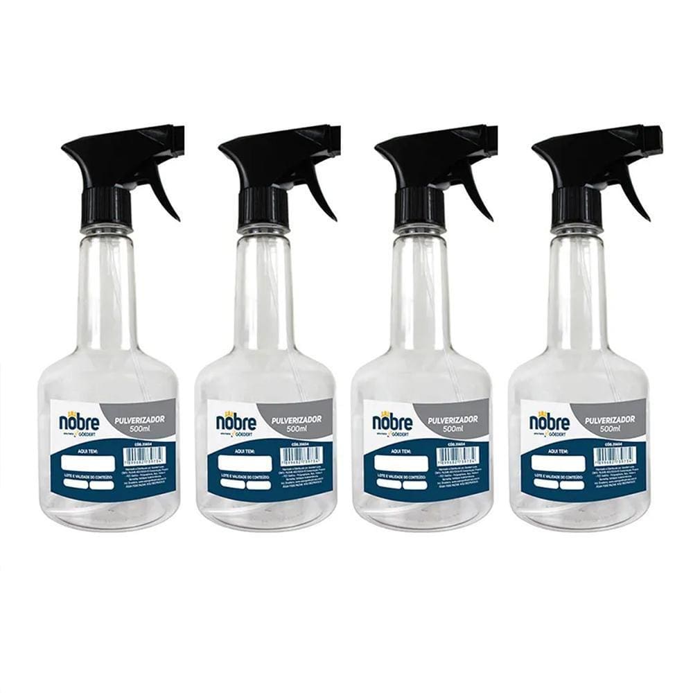Kit 4 Pulverizador Borrifador 500Ml - Nobre