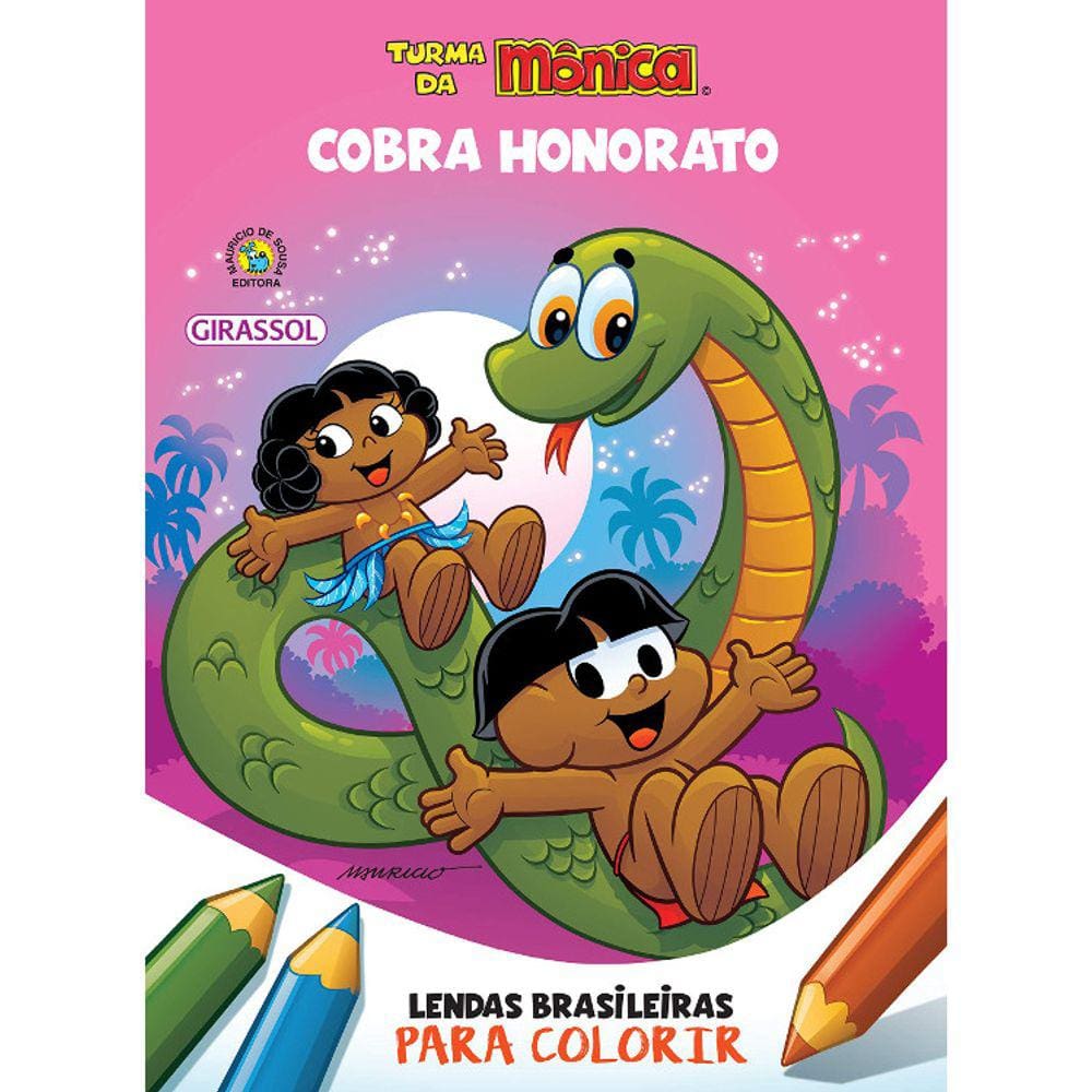 Turma Da Monica - Lendas Brasileiras Para Colorir: Cobra Honorato