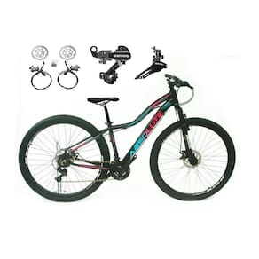 Bicicleta aro 29 Absolute Hera Feminina 24v Câmbios Shimano Freios Hidráulicos Garfo com Suspensão - Preto