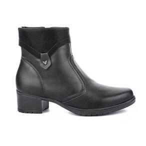 Bota Feminina Cano Curto Salto Baixo Preto Mississipi Q8463