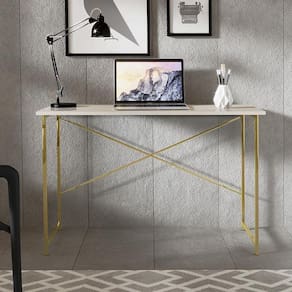 Escrivaninha Steel 90 cm Estilo Industrial com Pés em Aço