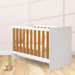 Berço Americano Katatau Branco Fosco/Savana