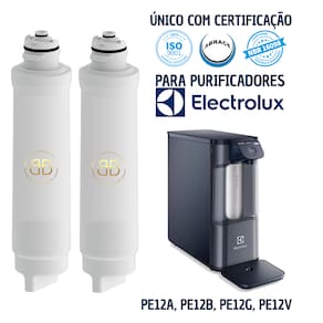 2 Refis Filtro Hidropure Electrolux Pe12a Pe12b Pe12g Pe12v