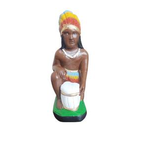 Imagem Caboclo Gira Mundo - 20cm Gesso
