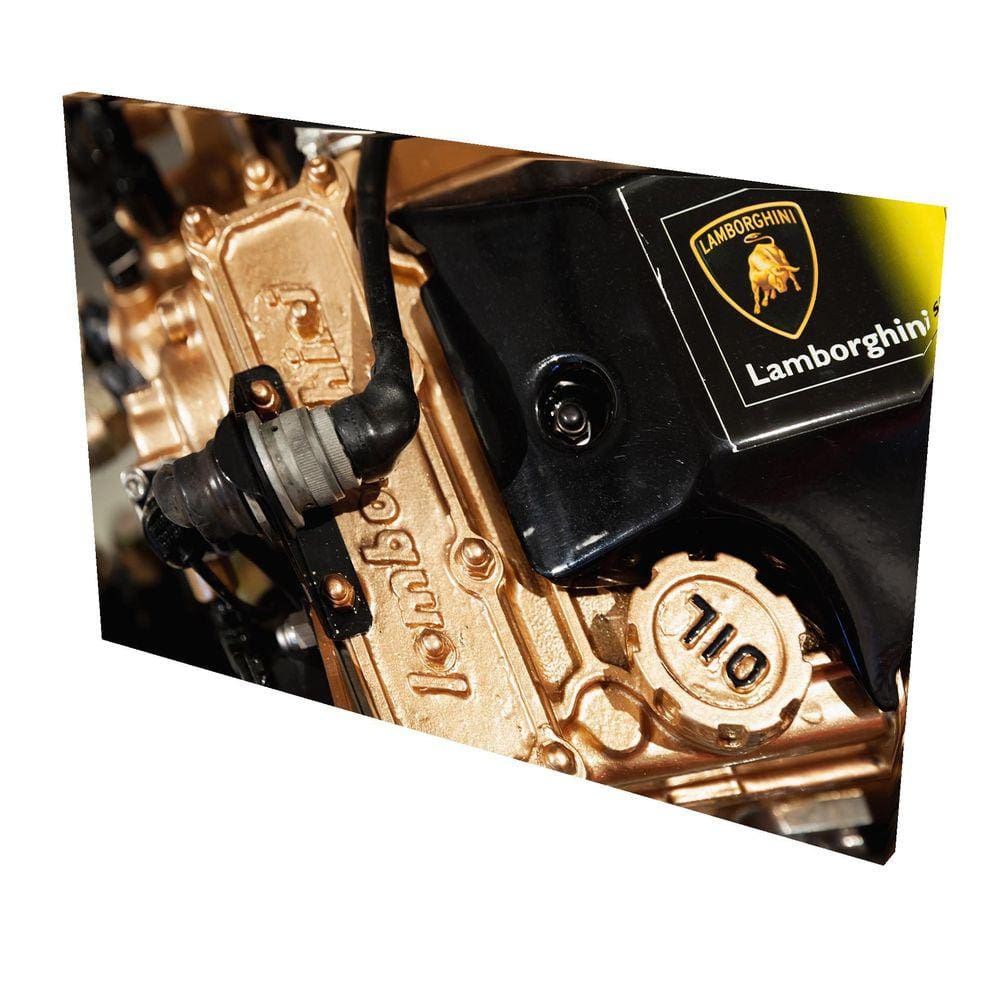 Quadro Decorativo em Tela com Borda Infinita Lamborghini V12