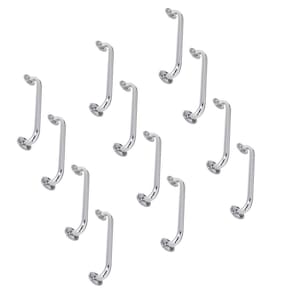 Alça de Apoio Barra Inox 50cm Kit 12 Unidades Idoso Cadeirante Deficiente Acessibilidade Banheiro Segurança Suporte Corrimao