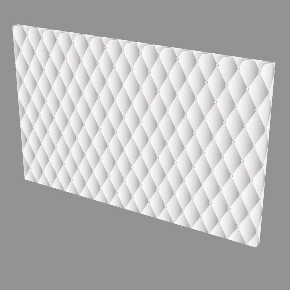 Quadro Decorativo em Tela com Borda Infinita Abstrato Branco