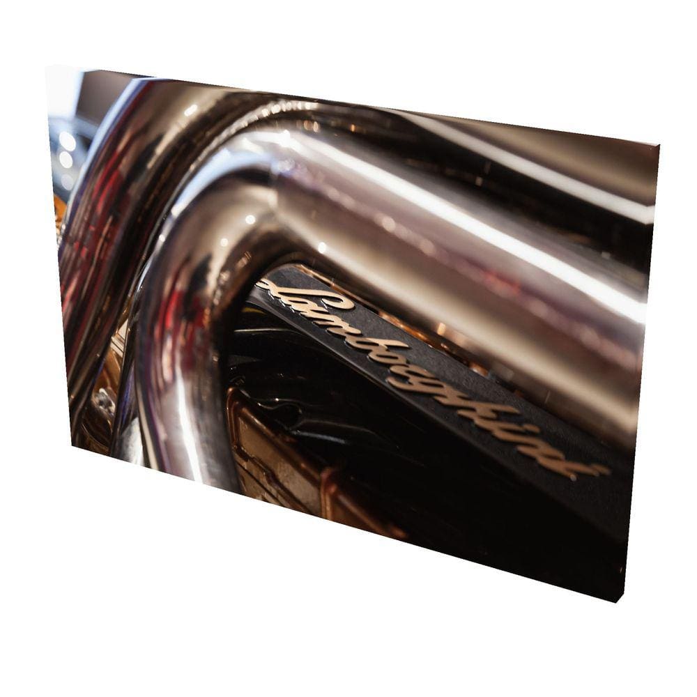 Quadro Decorativo- Tela Borda Infinita Motor Lamborguini V12