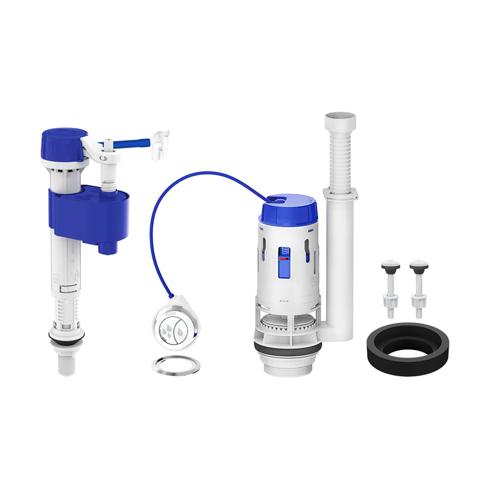 Kit Reparo Completo Censi Caixa Acoplada Master Flux e Saída Dual Flush