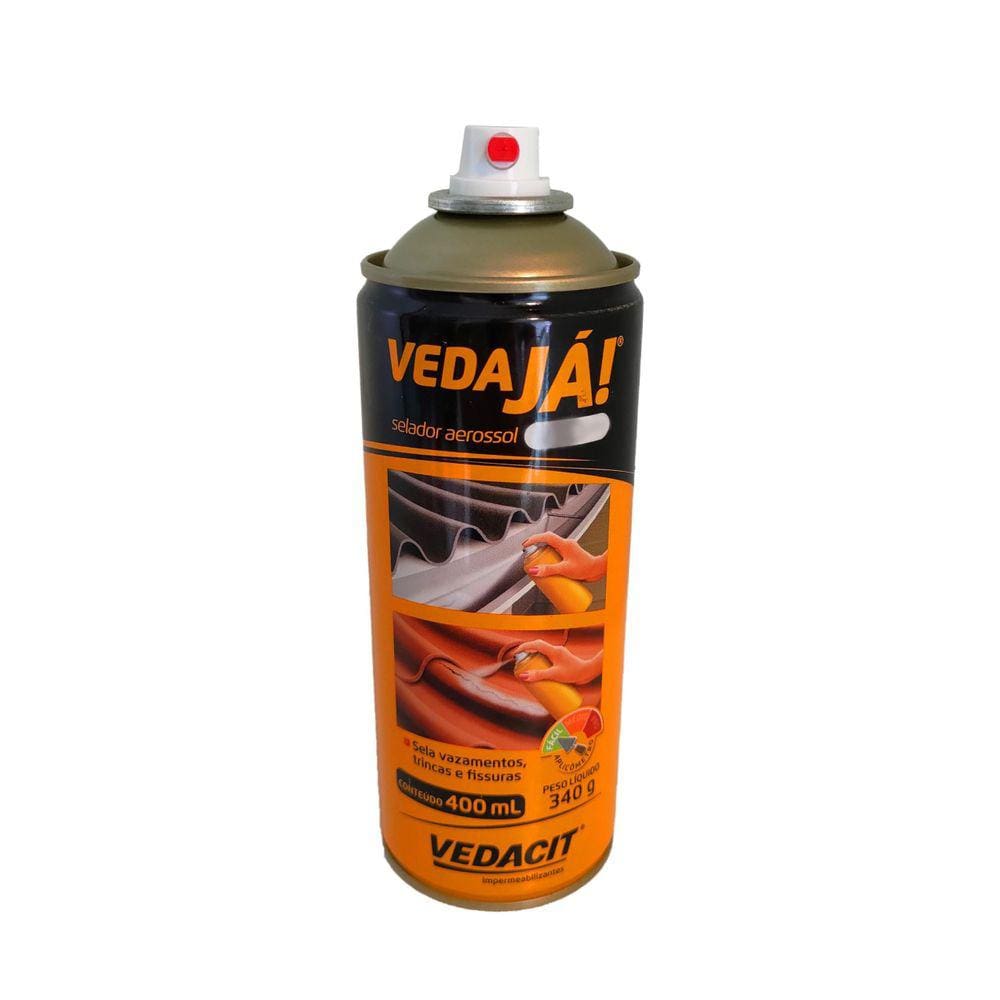 Borracha Líquida Spray Vedajá Preto 400Ml Vedacit