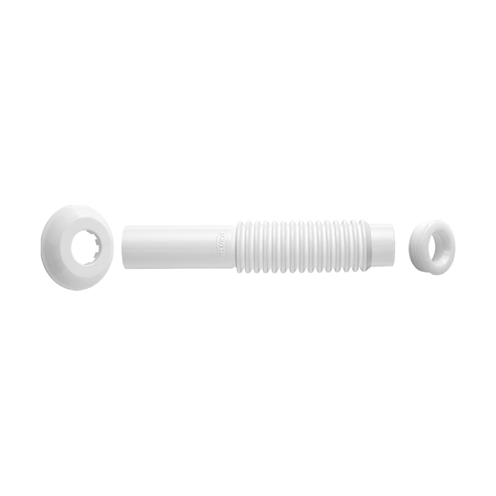 Tubo de Ligação Blukit Ajustável Para Vaso Sanitário Branco