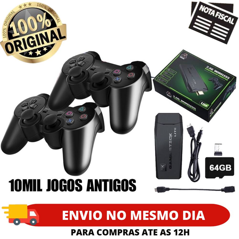 Ps4 com Jogo e Dois Controles  Console de Videogame Playstation