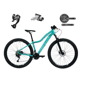 Bicicleta Feminina aro 29 Absolute Hera 27v Câmbios Shimano Altus Freios Hidráulicos - Verde