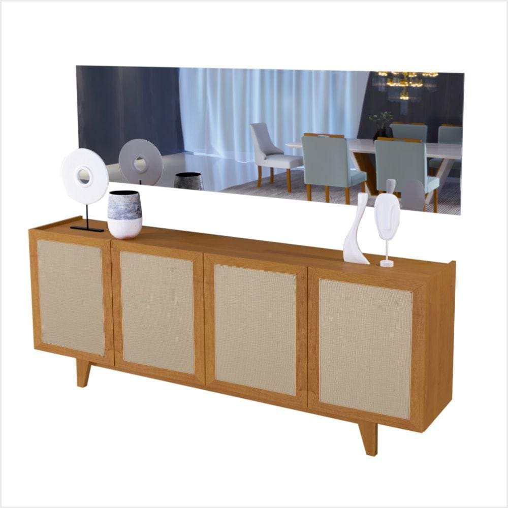 Buffet Verona 4 Portas Com Ratan Mavaular