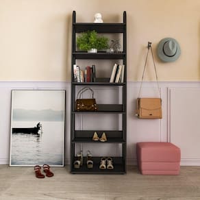 Estante para Livros 6 Prateleiras Floripa Artely Preto