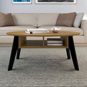 Mesa Centro Diva  Artely Pinho/Preto