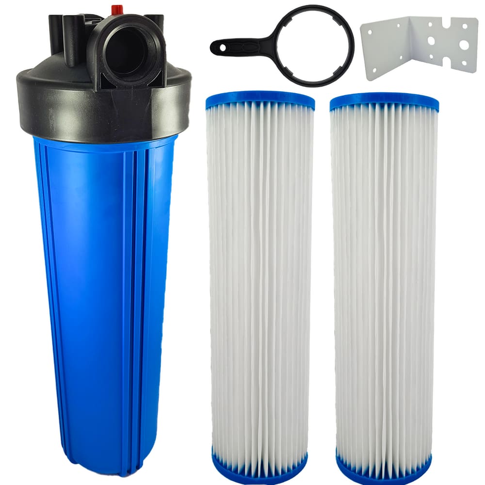 Filtro Big Blue 20`` Chave E Suporte Com 2 Refil Plissado