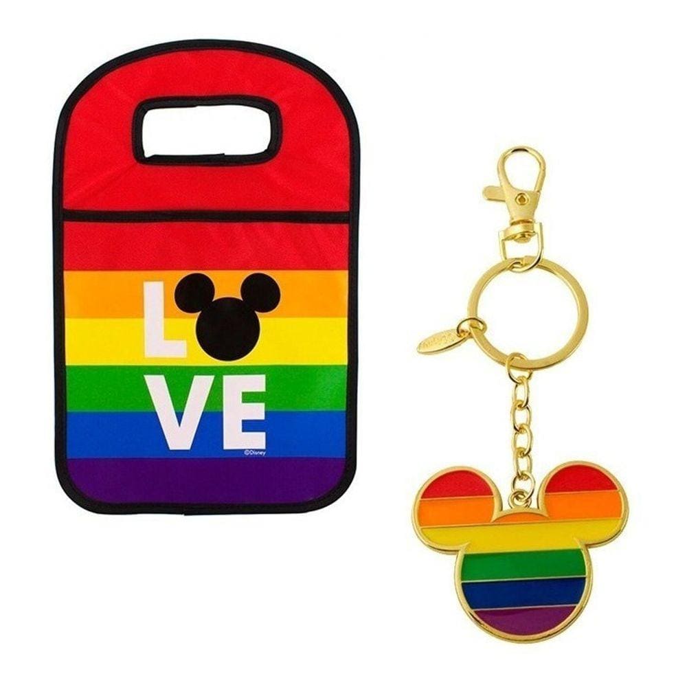 Kit Lixo Lixinho + Chaveiro Para Carro Minnie Mouse