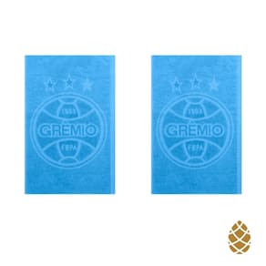 Kit 2 Toalhas de Rosto Jacquard Buettner Grêmio Azul