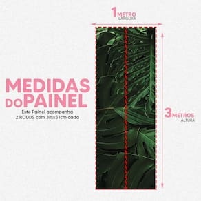 Papel De Parede Painel 3D Folhas Verdes Artificial 1M